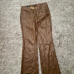 Zara Brown Leather Pants